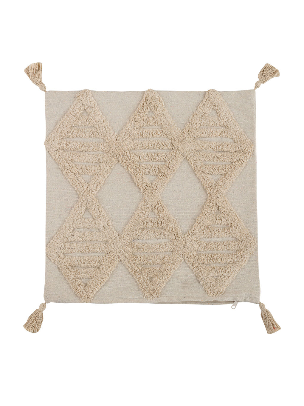 Tasseled Cushion Cover 45x45 cm -S4GJ33Z8-LQB