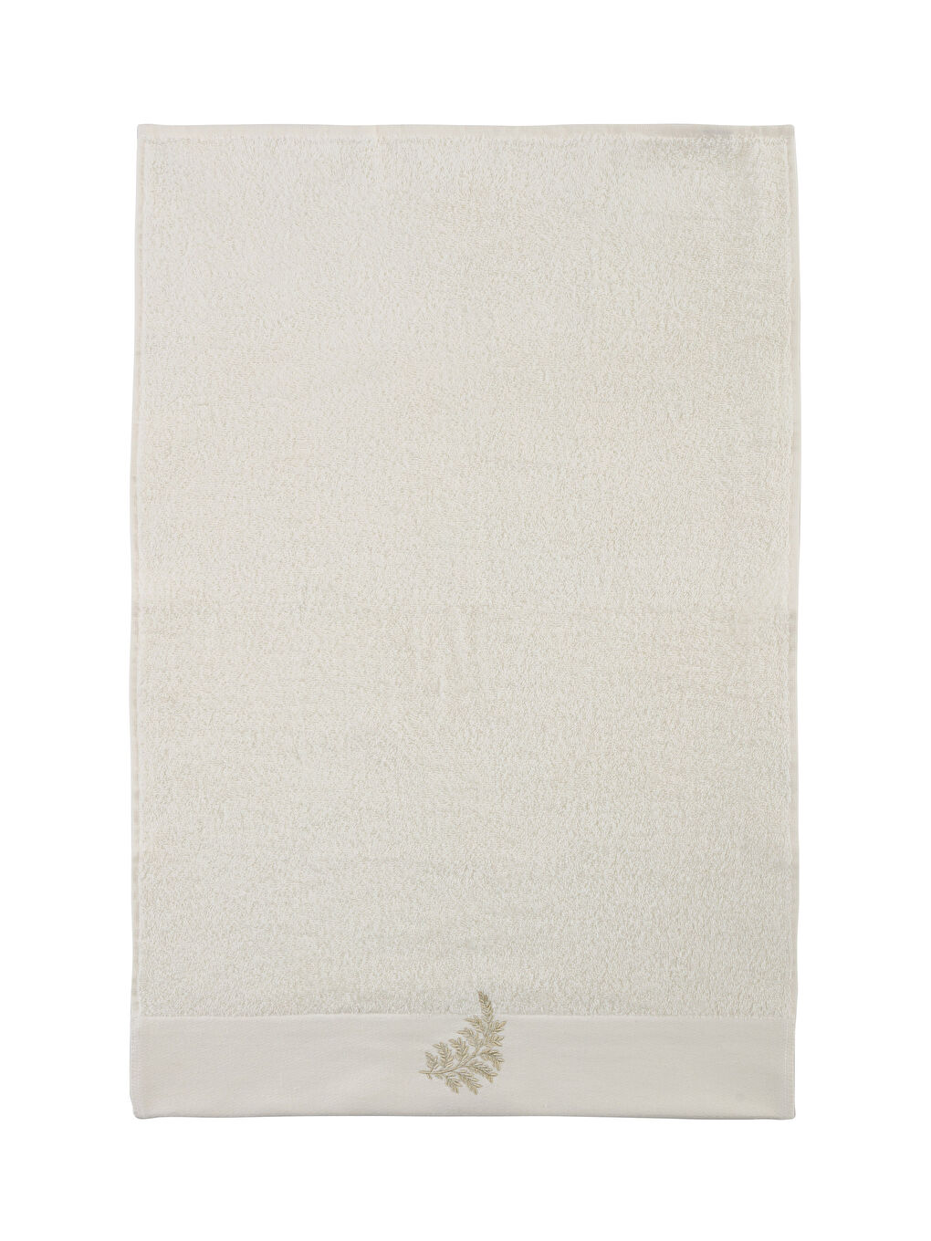 Ekru Nakışlı Yüz Havlusu 50x80 cm-4