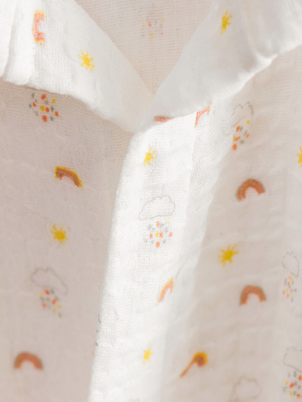 Karışık Kapüşonlu Pamuklu Kız Çocuk Bornoz-2