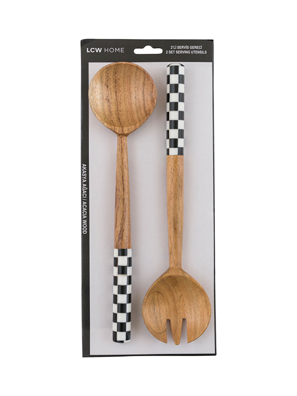 Wooden Serving Utensil 2 Pack -S4GP77Z8-VVZ