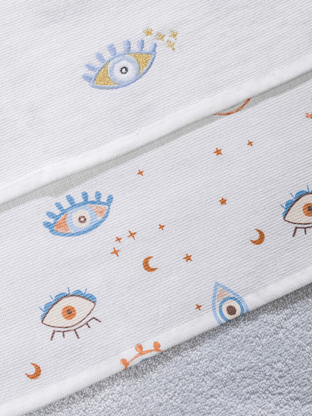 Mavi Baskılı Kurulama Bezi 3'lü 40x50 cm-5