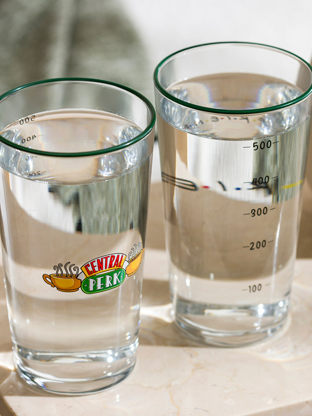 Karışık Friends Baskılı Cam Bardak 2'li 570 ml-3