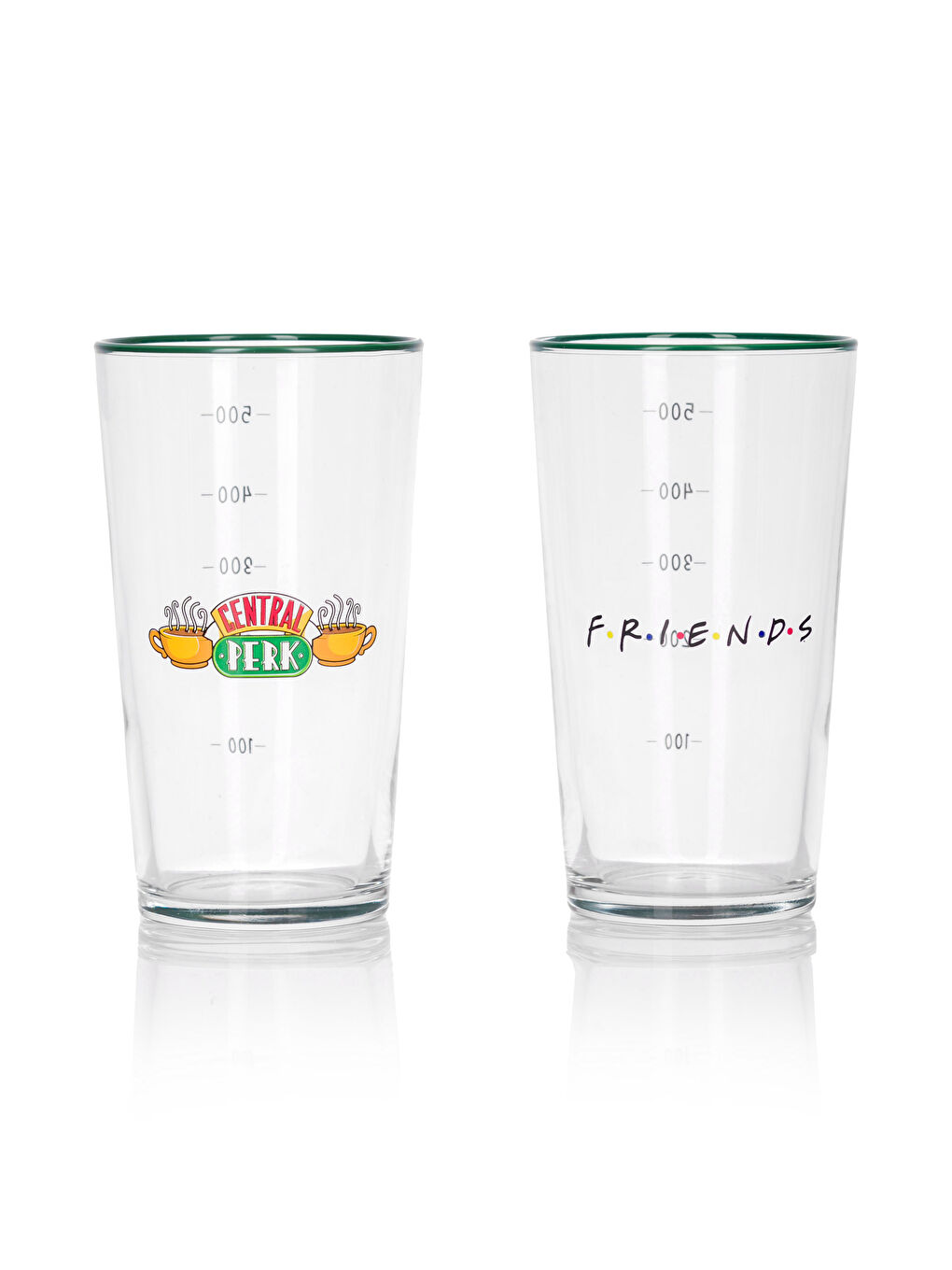 Karışık Friends Baskılı Cam Bardak 2'li 570 ml-5