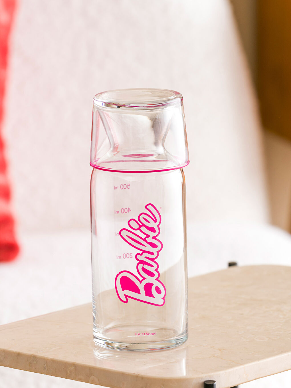 Pichet en Verre avec Couvercle Imprimé Barbie 700 ml-3
