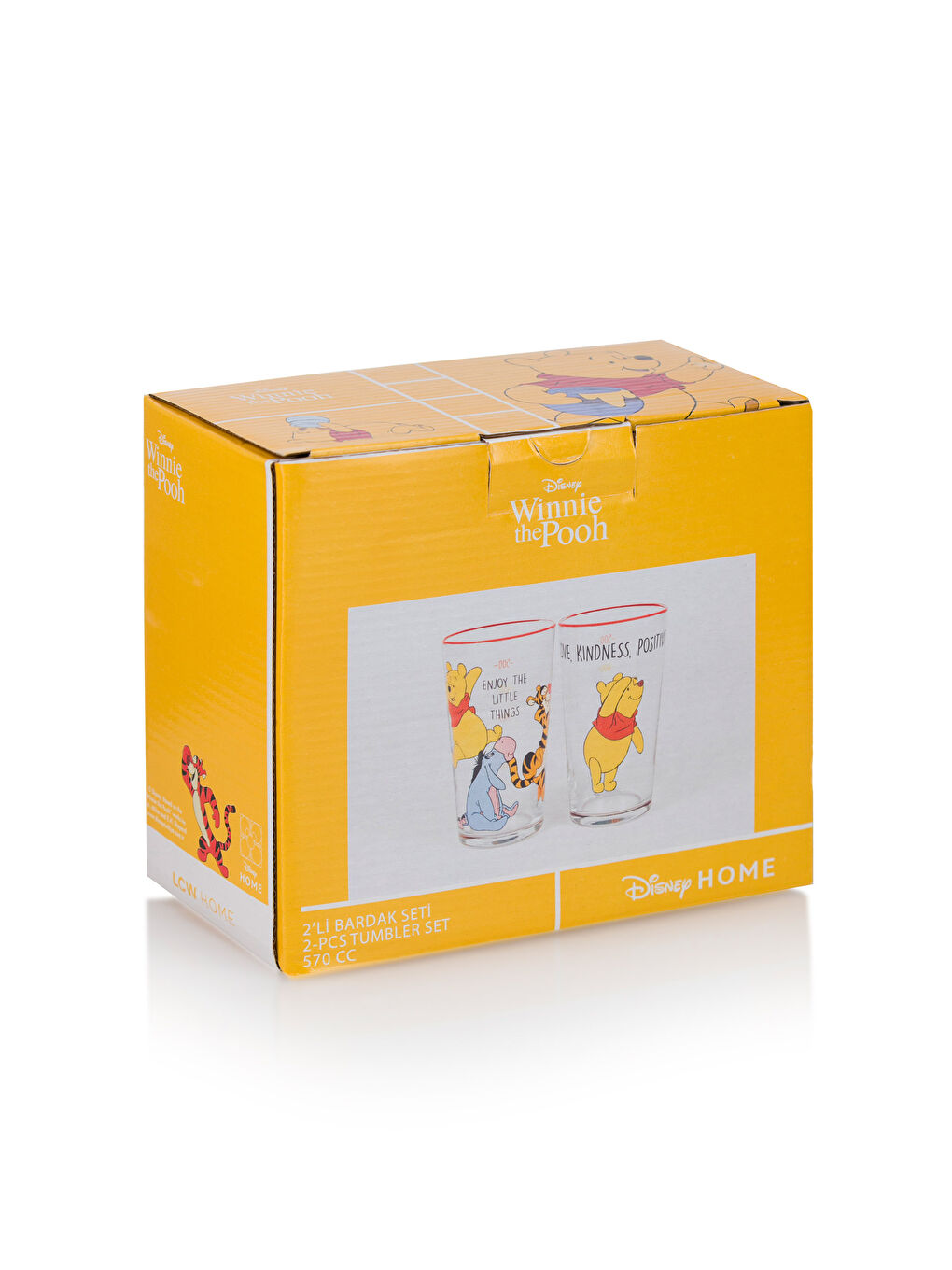 LCW HOME Winnie The Pooh Printed Glass 2 Pack 570 ml -S4GS46Z8-F9C
