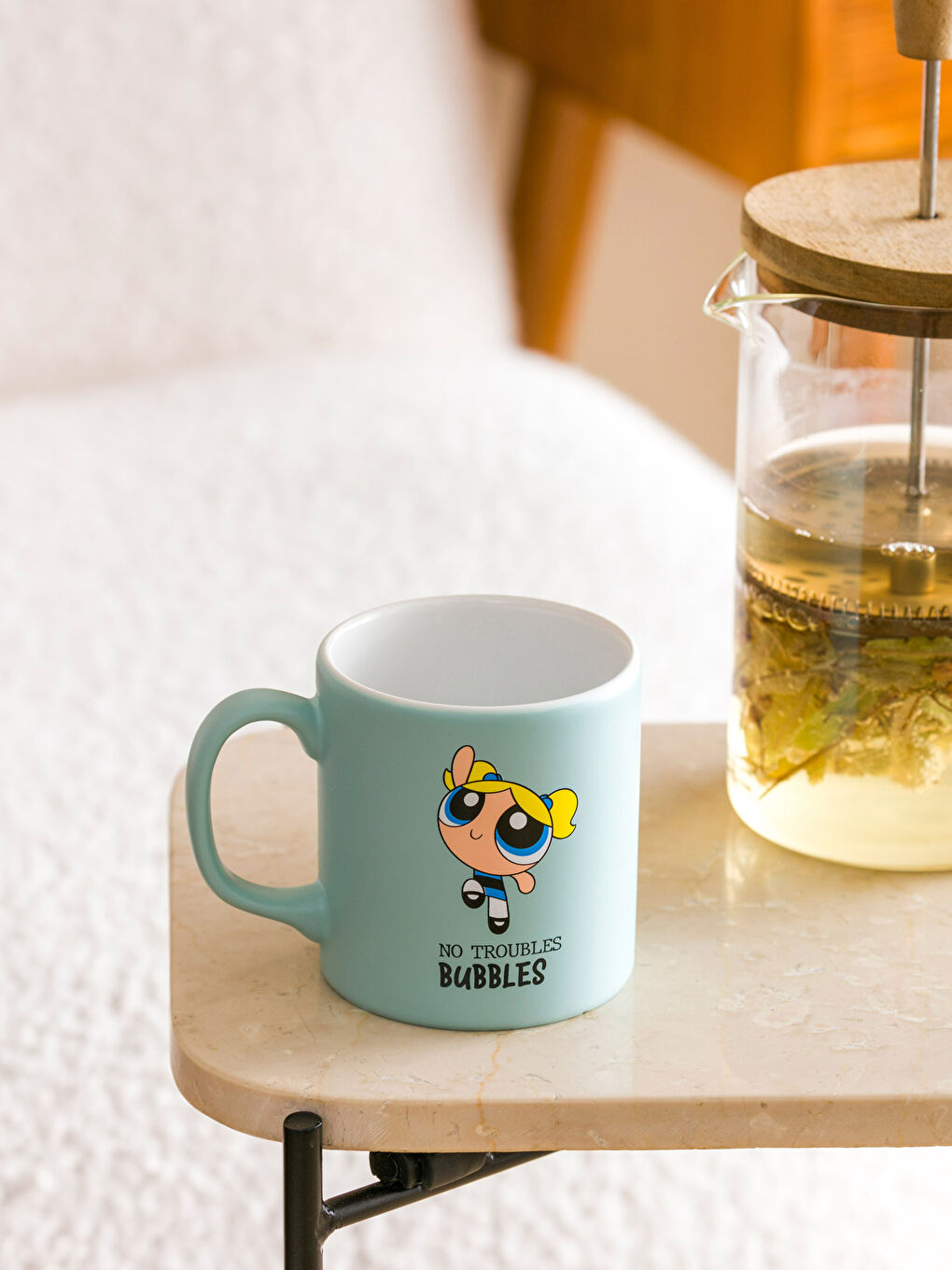 Karışık Powerpuff Girls Baskılı Seramik Kupa 320 ml