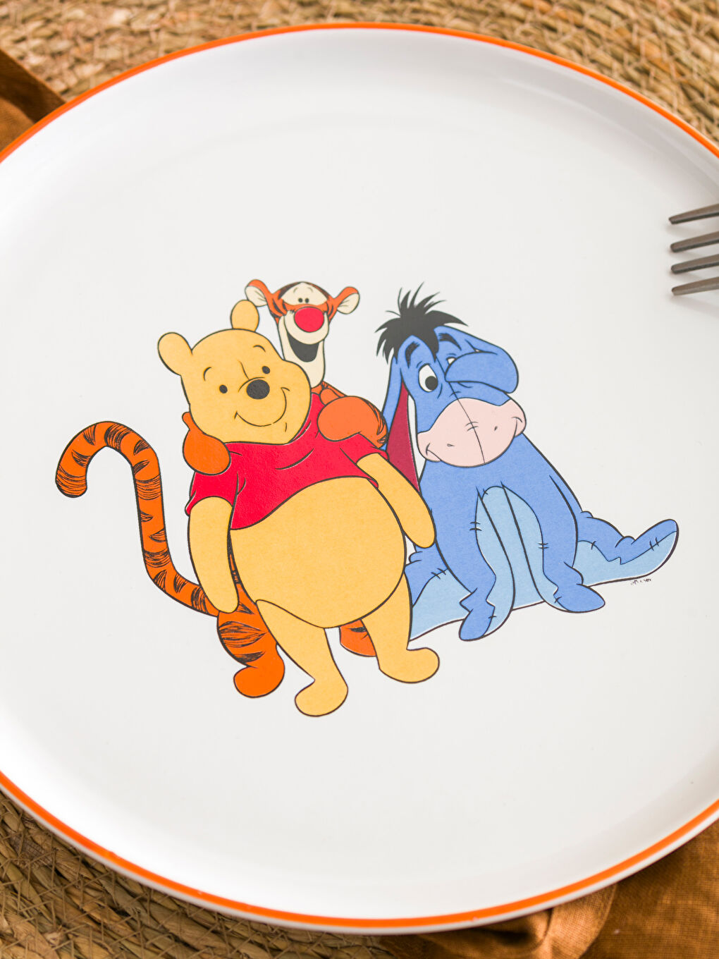 Karışık Winnie The Pooh Baskılı Pasta Tabağı 22 cm-2
