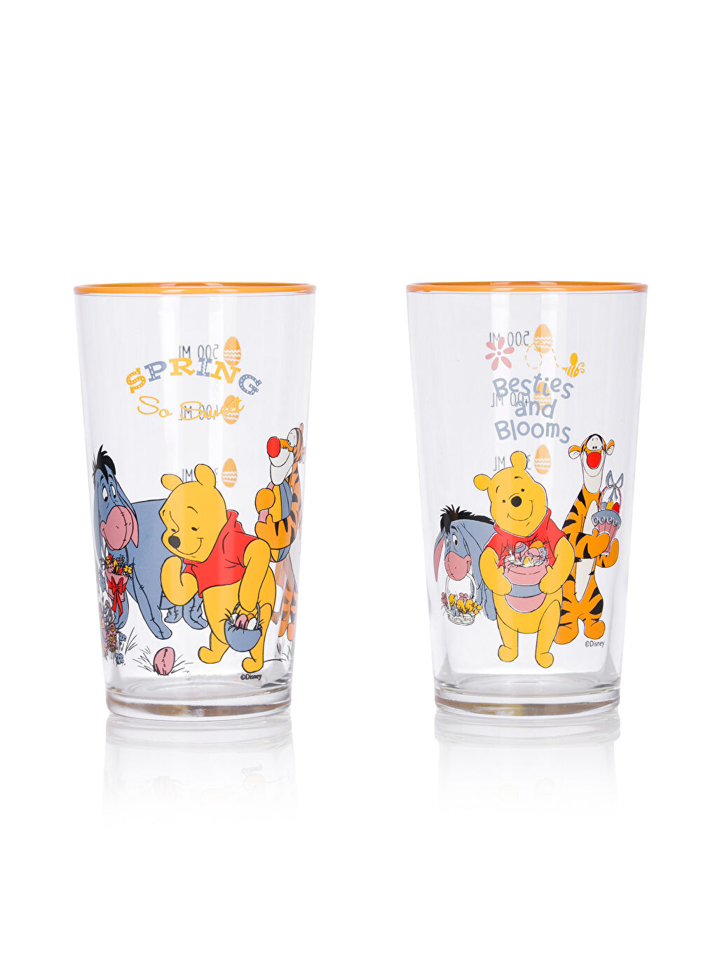 LCW HOME Karışık Baskılı Winnie The Pooh Baskılı Cam Bardak 2'li 570 Ml - 5