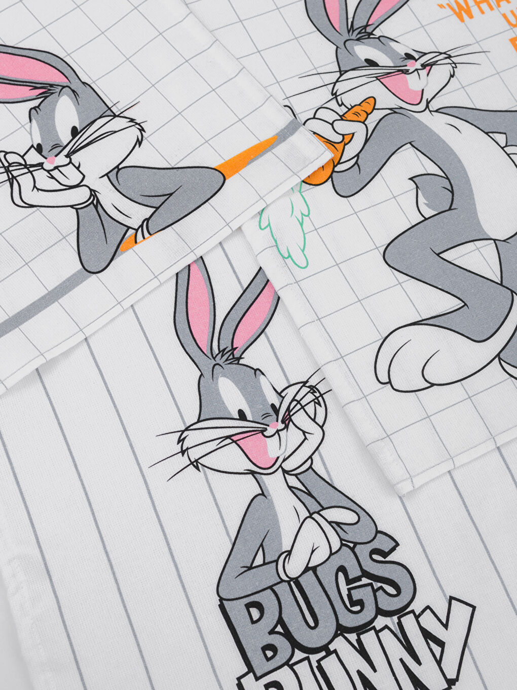 Karışık Bugs Bunny Baskılı Kurulama Bezi 3'lü-2
