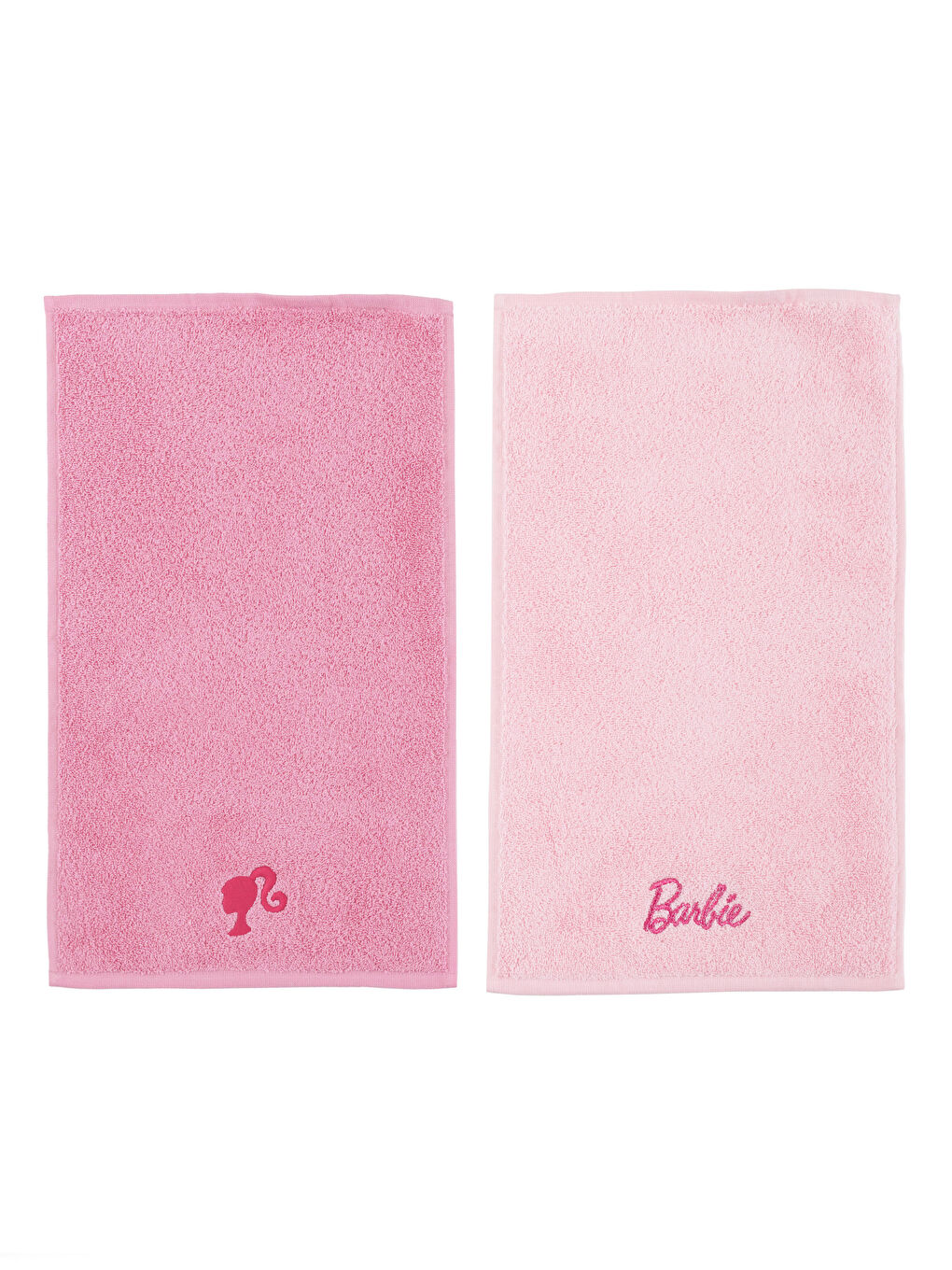 Pembe Barbie Nakışlı El Havlusu 2'li 30x50 cm-4