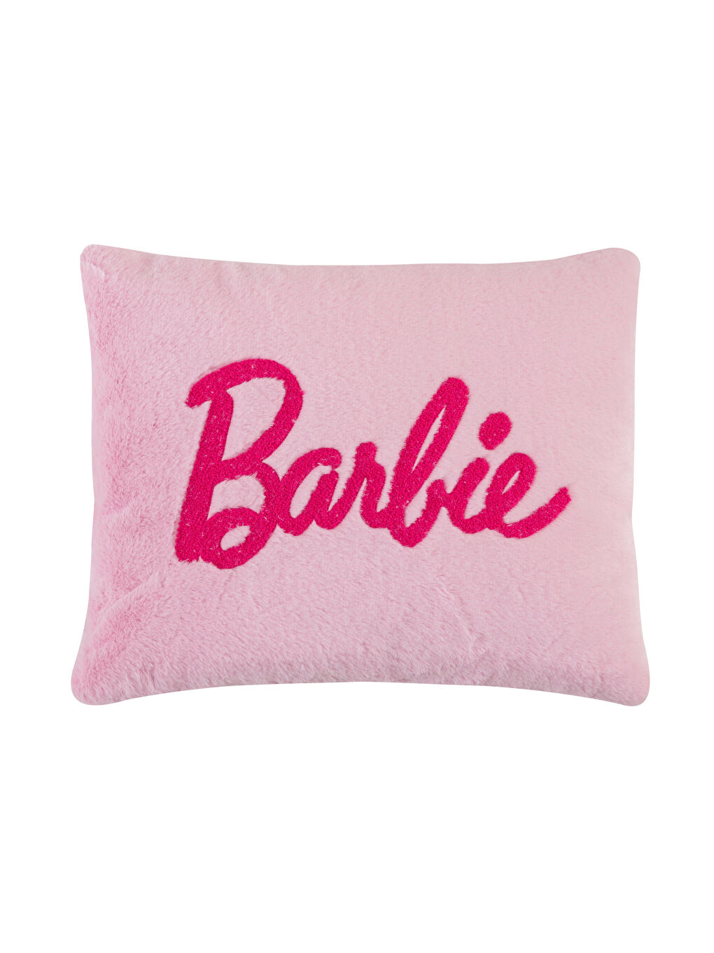 LCW HOME Bebek Pembe Barbie Nakışlı Pelüş Kırlent 35x45 Cm - 3