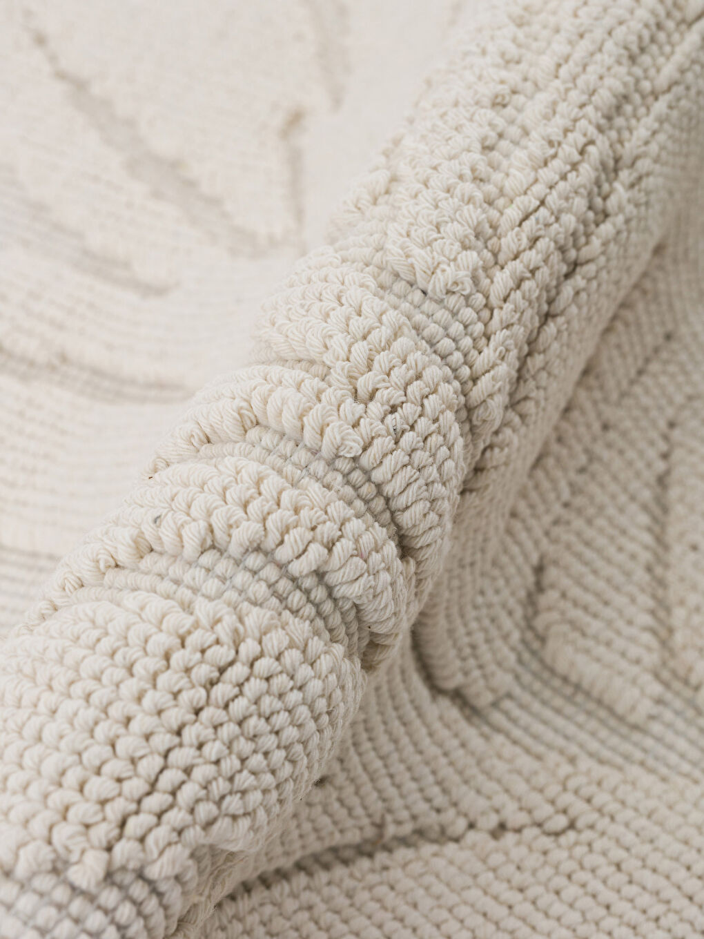 Tapis de bain rond à motifs 90x90 cm-2