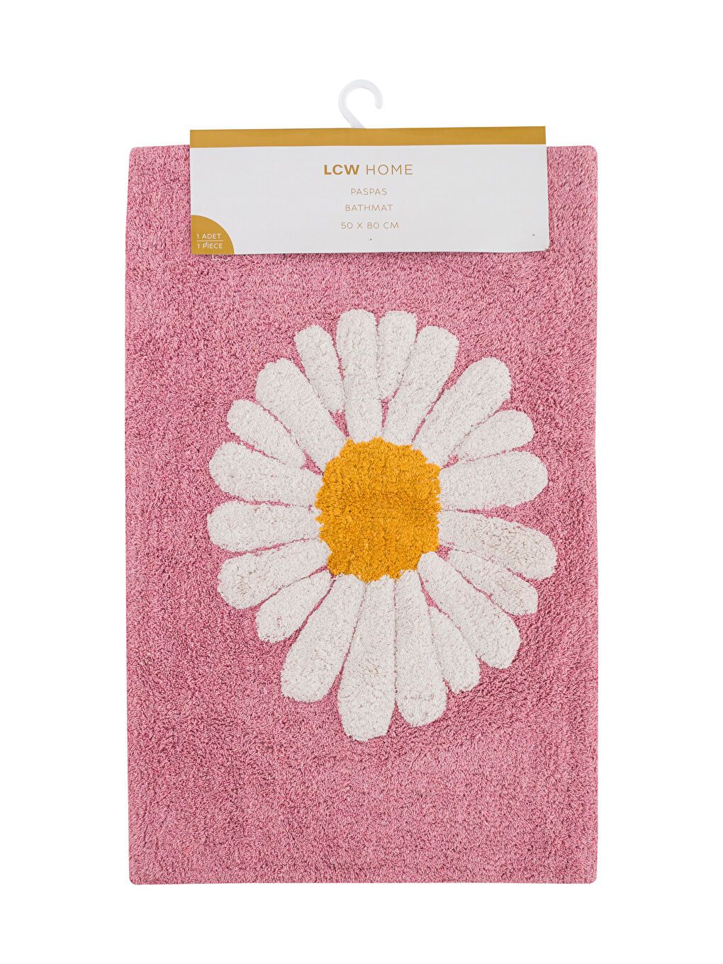 Tapis de bain brodé floral 50x80 cm-4