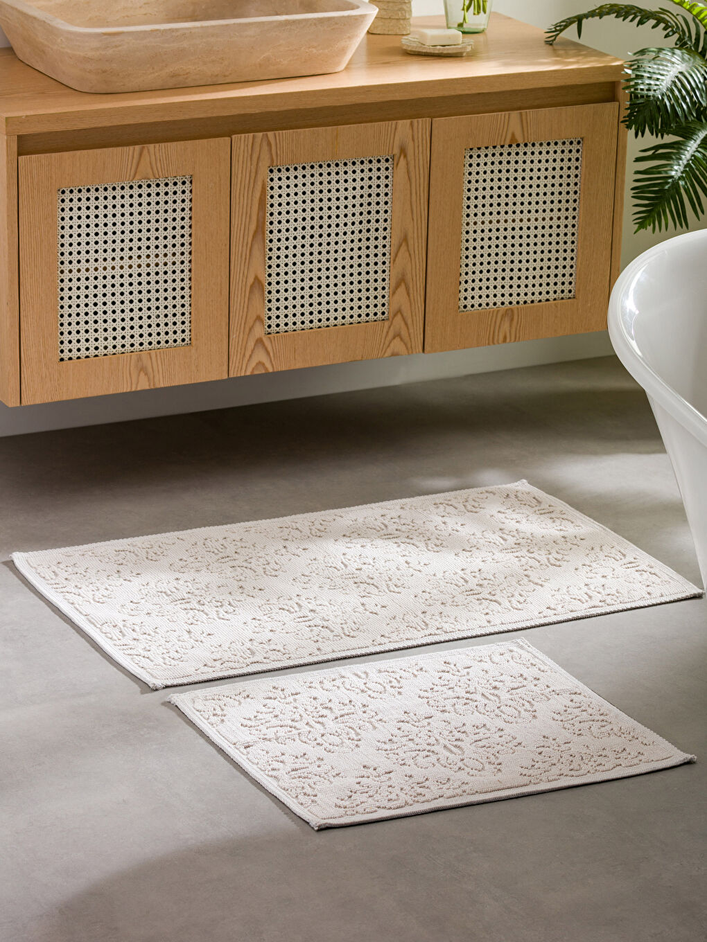 Covoraș de baie cu model 2 bucăți