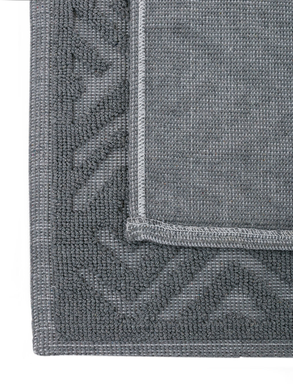 Gri Desenli Banyo Paspası 2'li-3