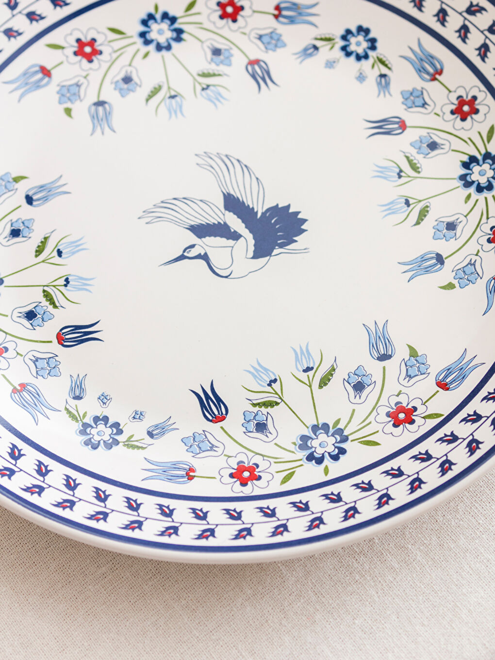 Karışık Baskılı Seramik Servis Tabağı 25 cm-2