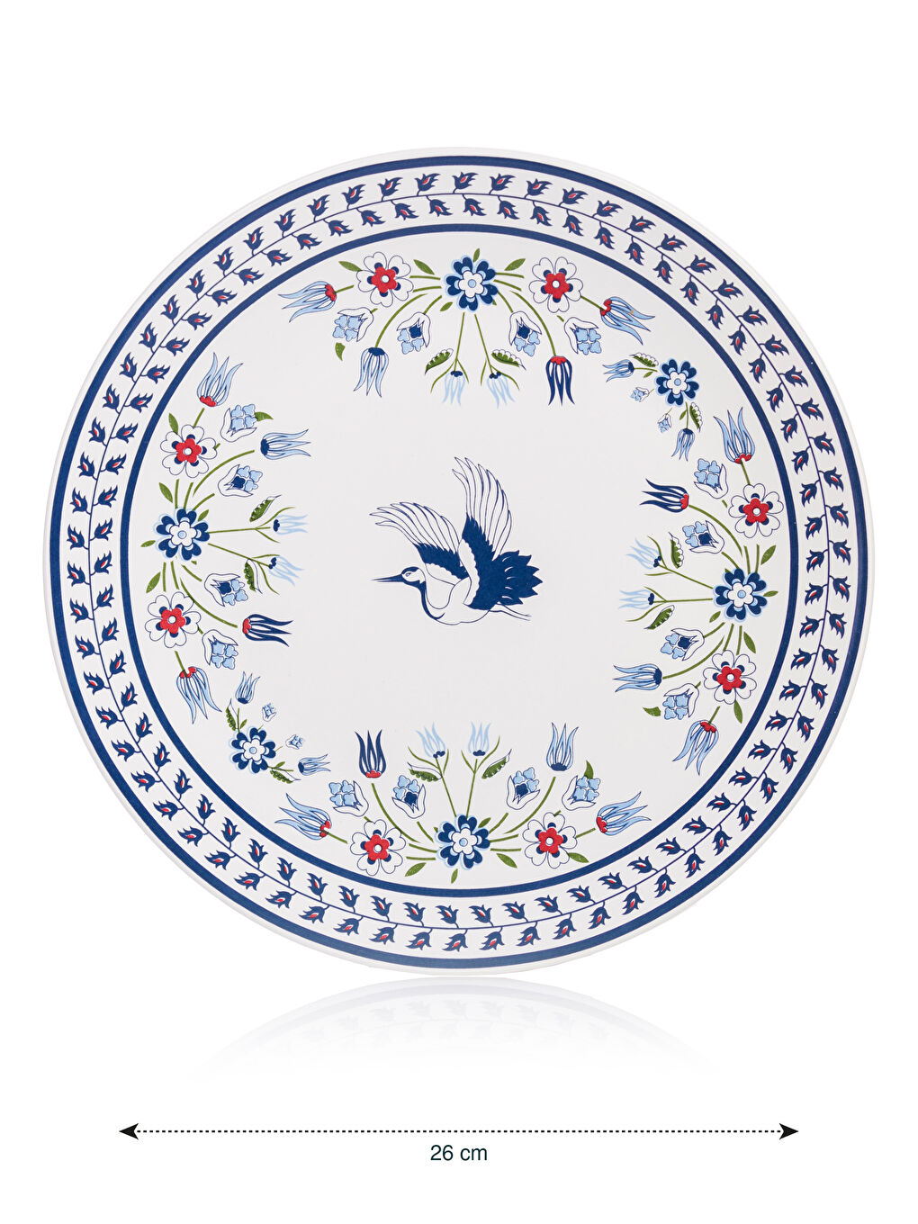 Karışık Baskılı Seramik Servis Tabağı 25 cm-3