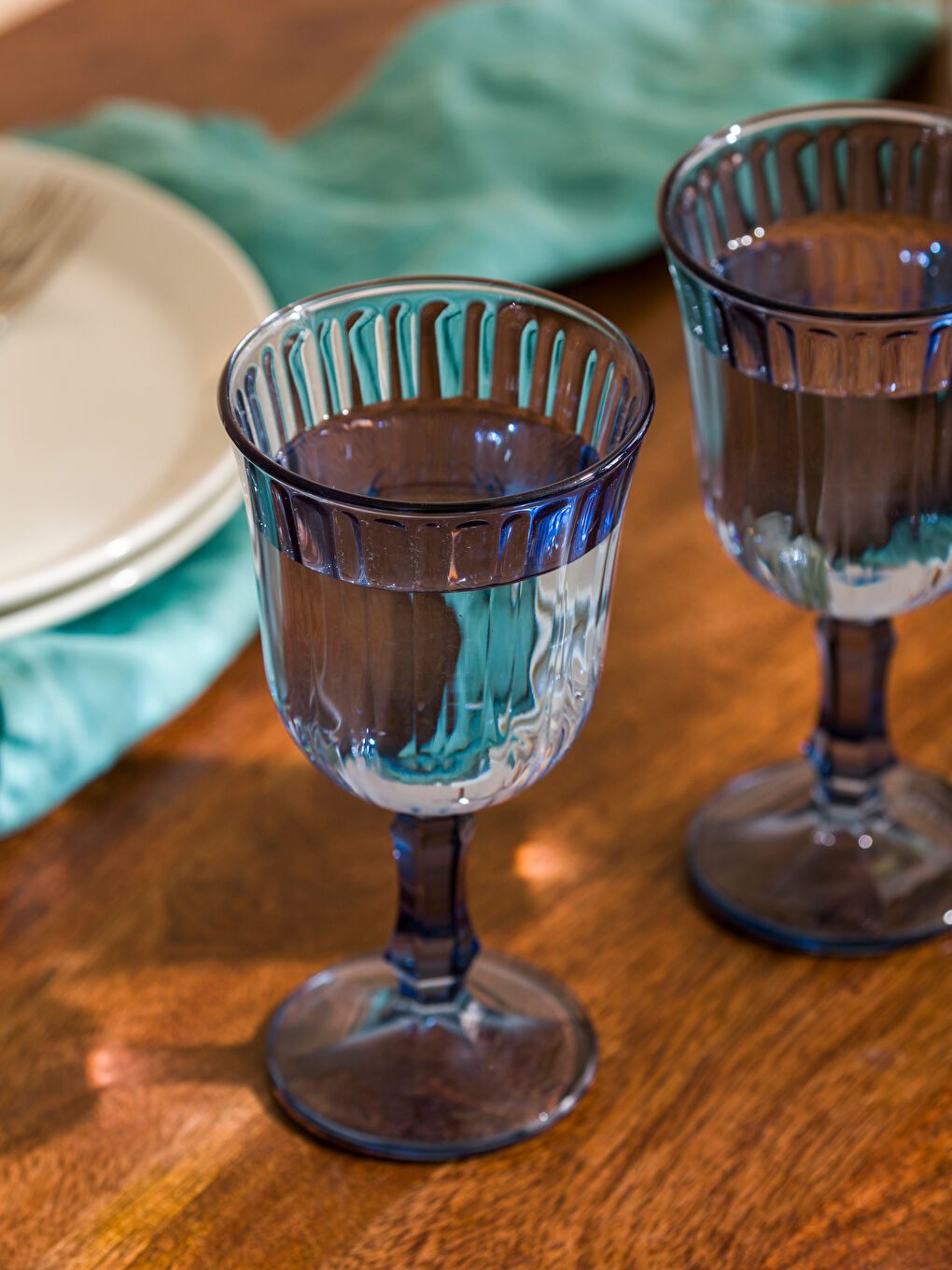 Verres à Eau à Pied Lot de 2 240 Ml-2