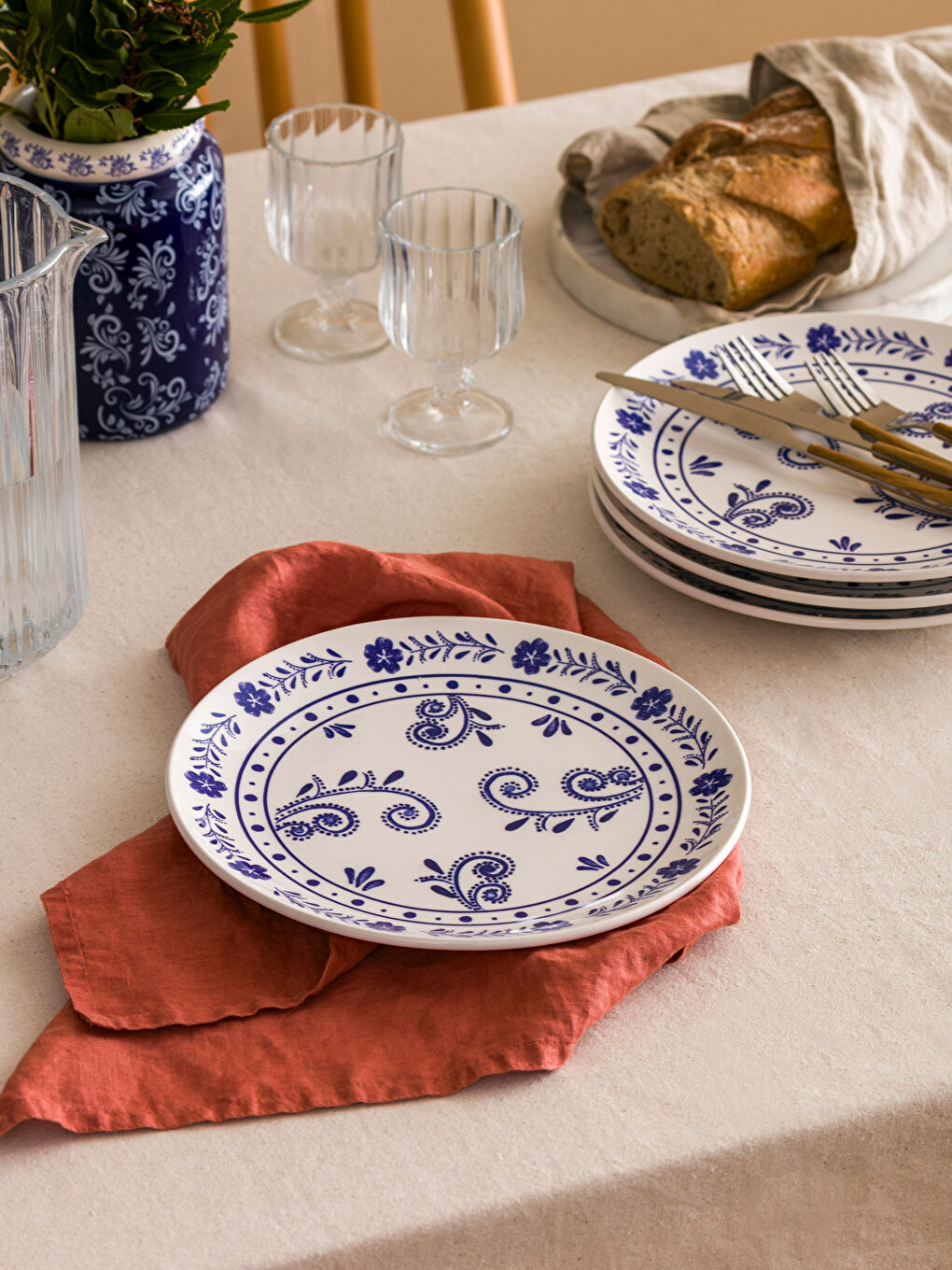 Lcw Home Plat de service imprimé lot de 4 pièces 26 cm -S4HB42Z8-LQQ
