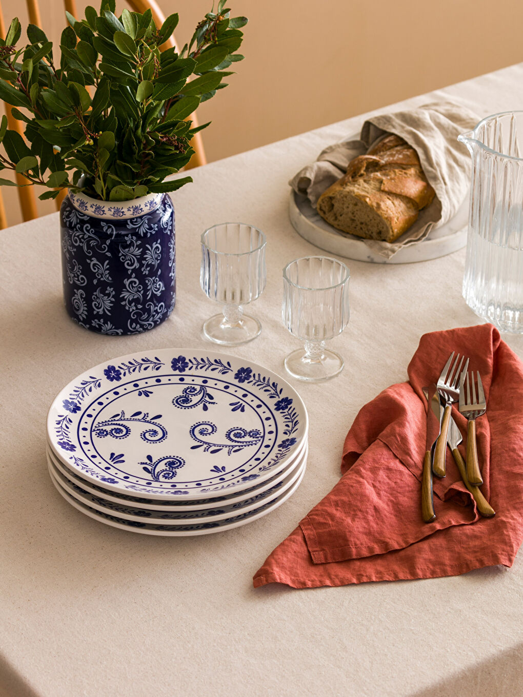 Lcw Home Plat de service imprimé lot de 4 pièces 26 cm -S4HB42Z8-LQQ