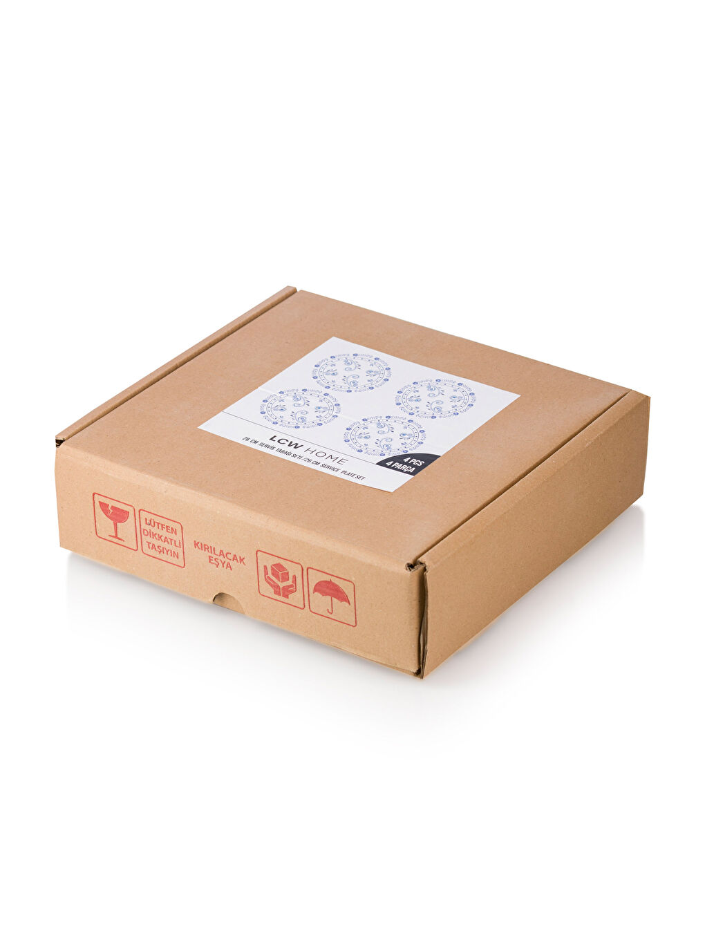 Lcw Home Plat de service imprimé lot de 4 pièces 26 cm -S4HB42Z8-LQQ