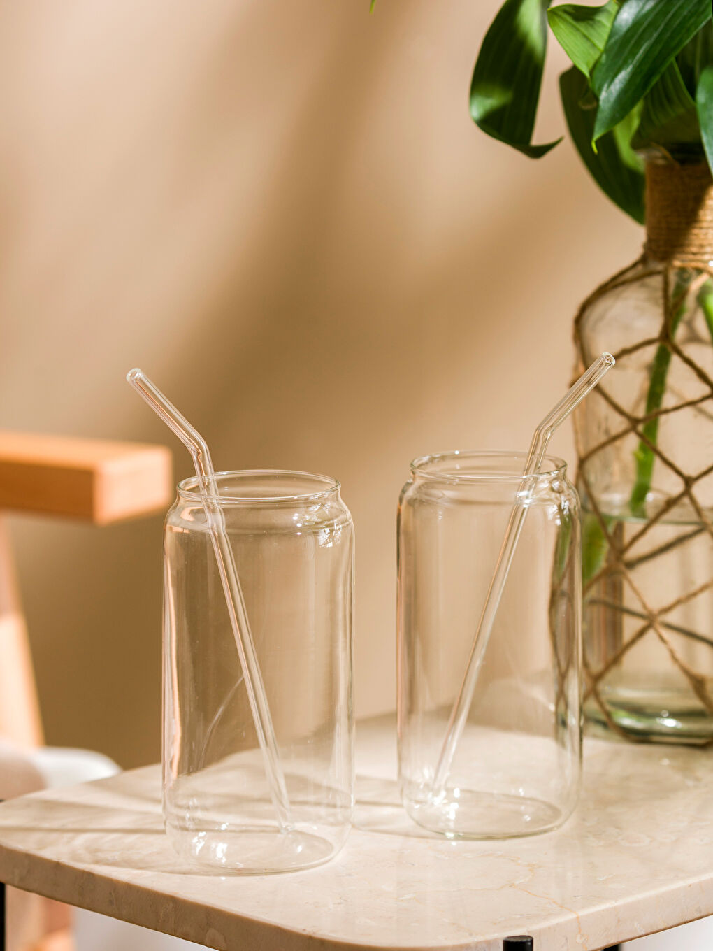LCW HOME Renksiz Pipetli Cam Bardak 2'li - 1