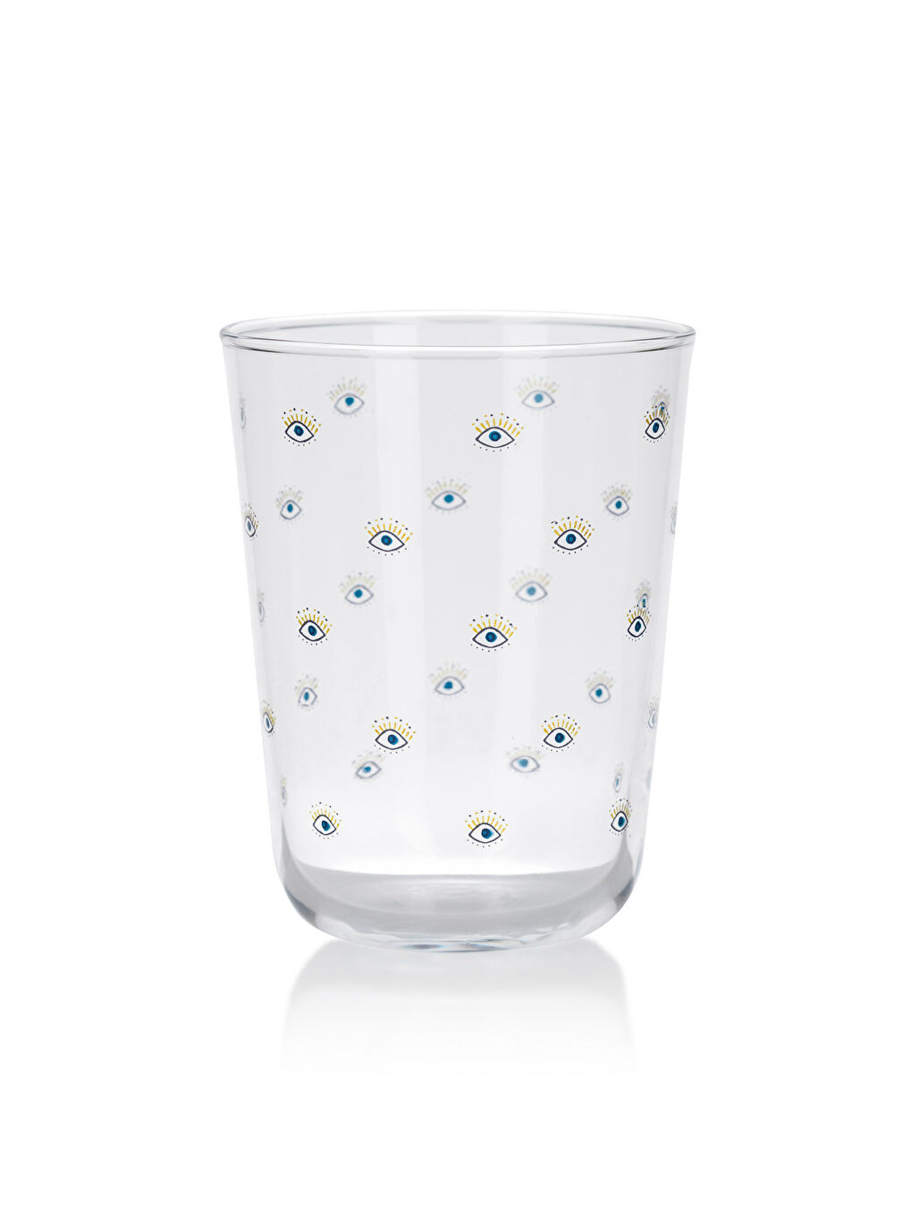 Mavi Göz Baskılı Cam Bardak Seti 6'lı 250 ml-5