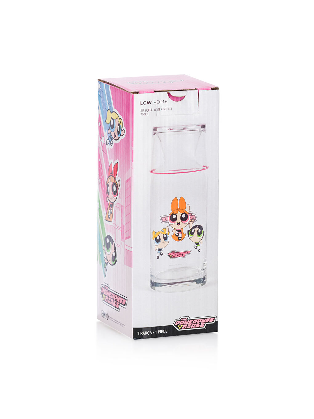 LCW HOME Powerpuff Girls Printed Glass Pitcher 700 ml -S4HC91Z8-F9C