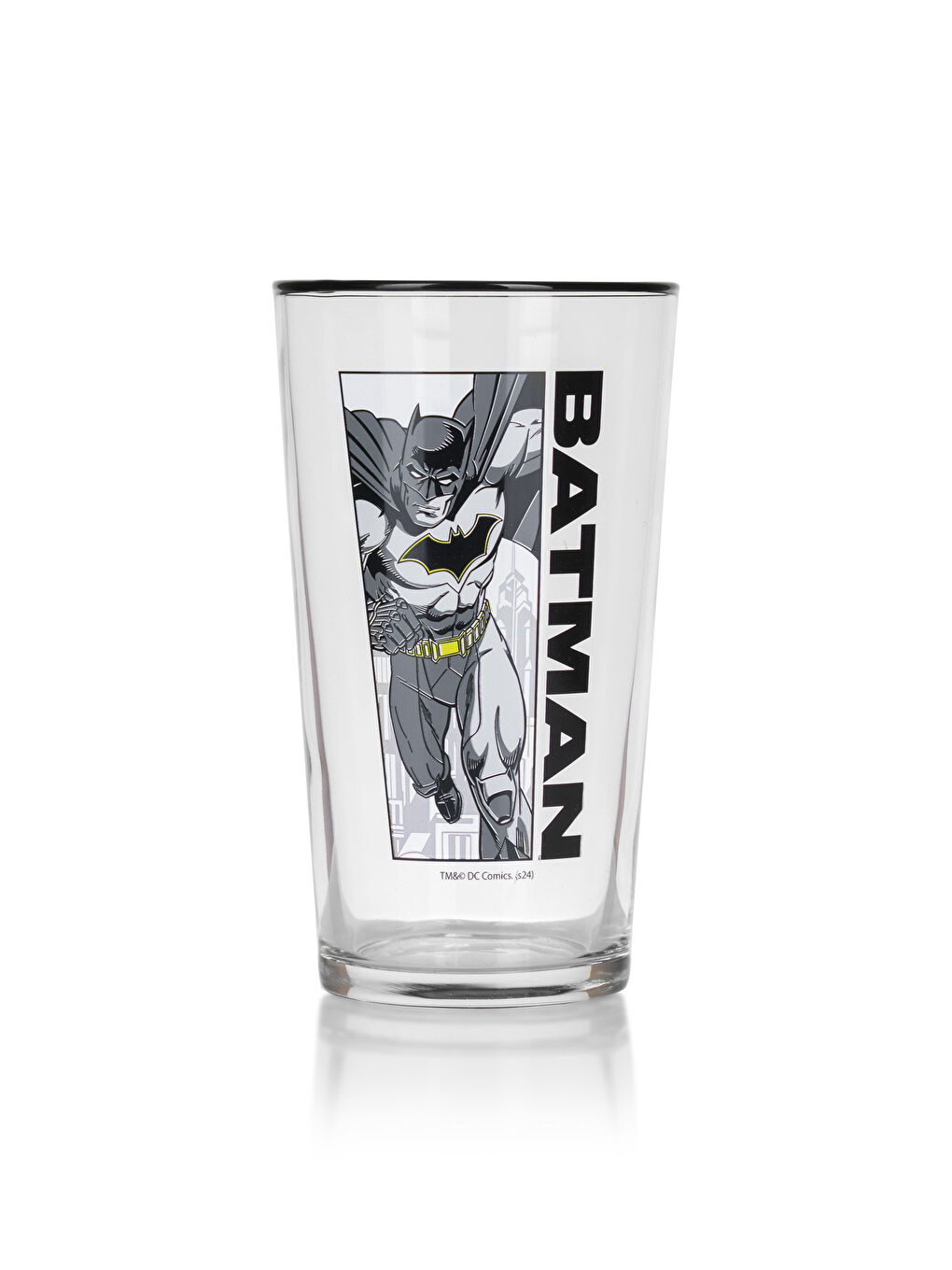 LCW HOME Siyah Batman Baskılı Cam Bardak 2'li 570 ml - 4
