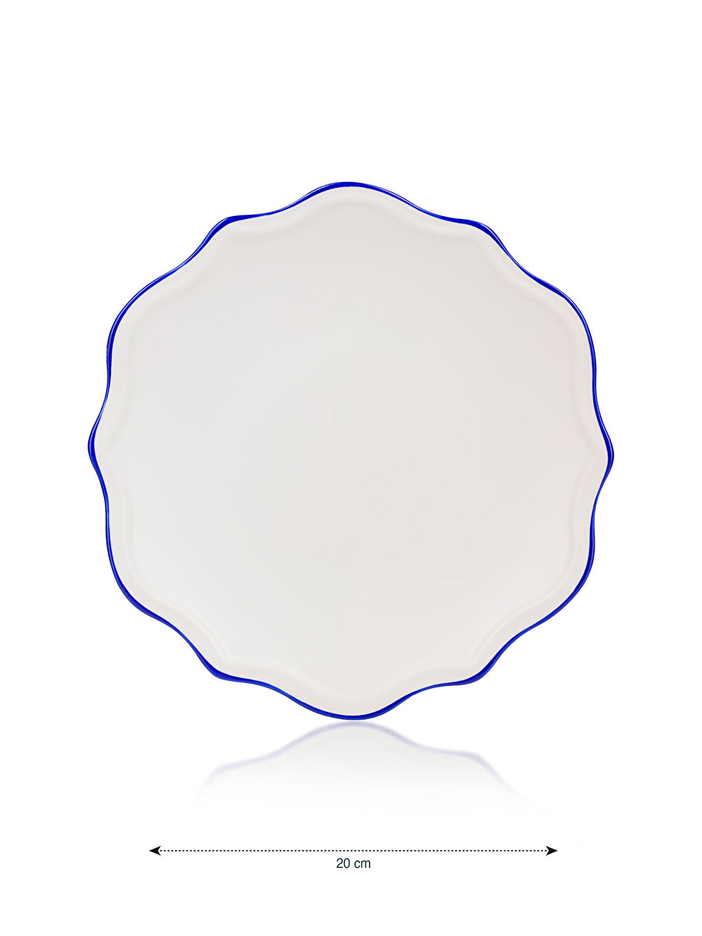 Set Farfurii pentru Tort din Ceramică cu Model Pachet de 4 20 cm-4