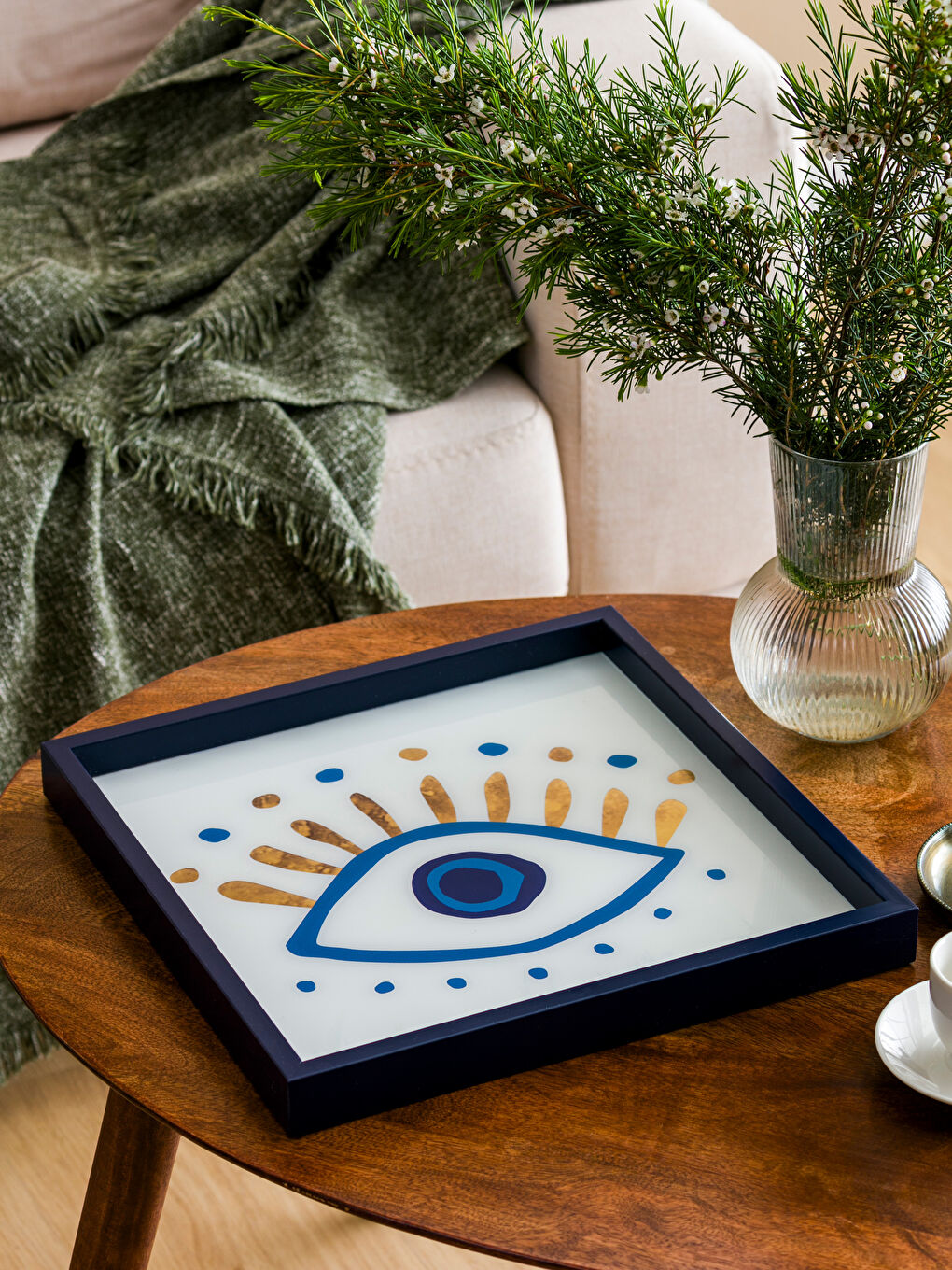 Karışık Göz Baskılı Tepsi  33 cm-1