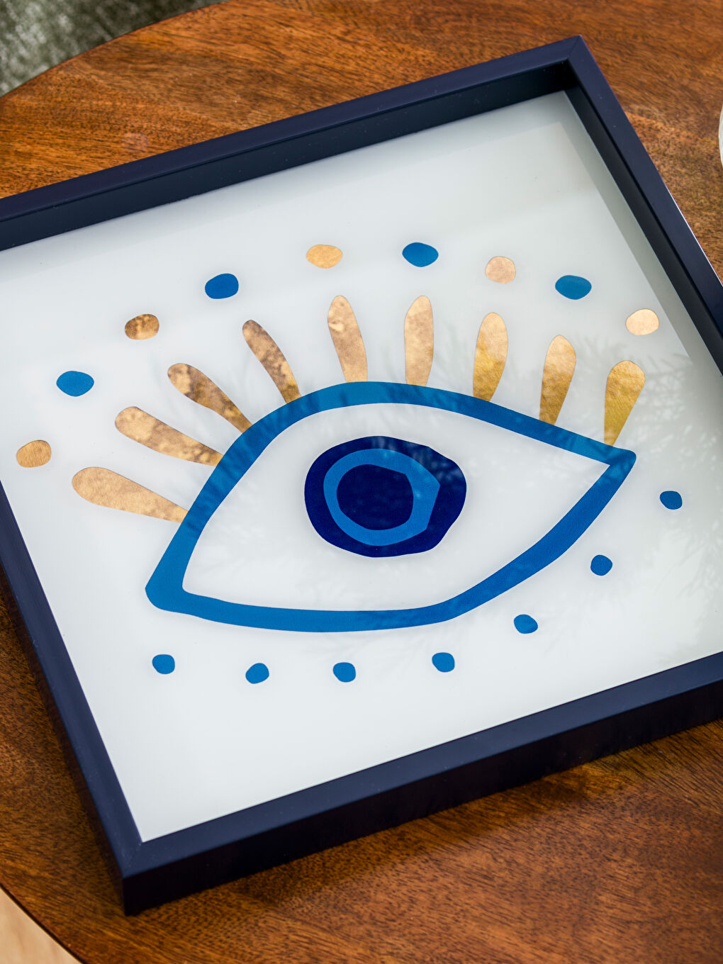 Karışık Göz Baskılı Tepsi  33 cm-2