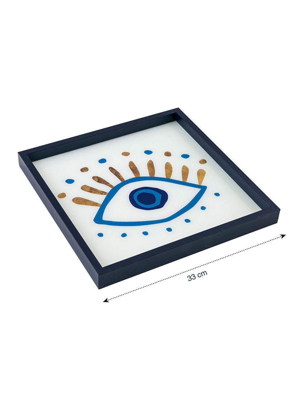 Karışık Göz Baskılı Tepsi  33 cm-3