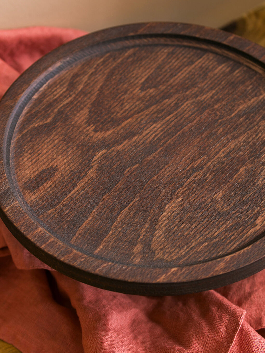 Kahverengi Ahşap Ayaklı Sunumluk 21 cm-3