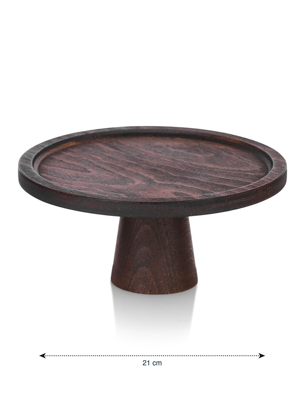 Kahverengi Ahşap Ayaklı Sunumluk 21 cm-4