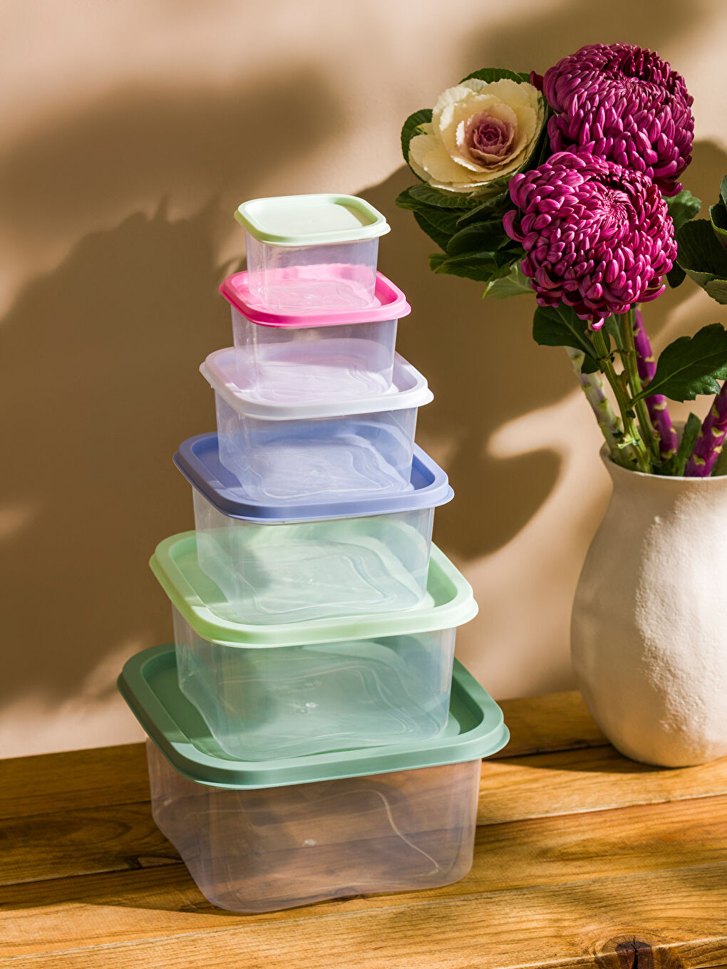 Lidded Storage Container 6-pack
