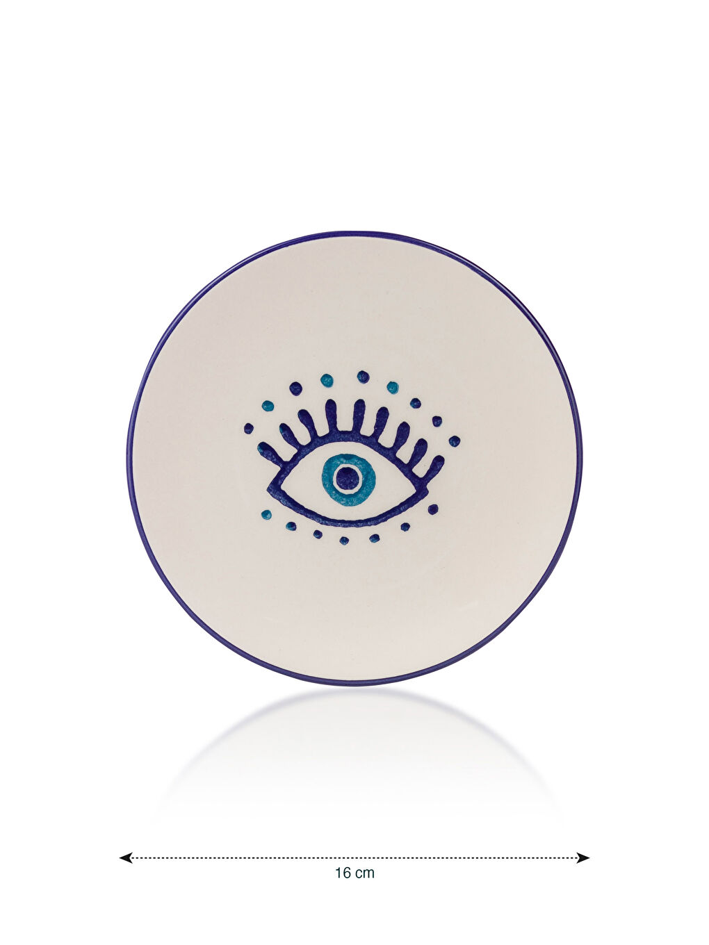 Eye Printed Ceramic Dessert Plate Set of 4 -S4HI81Z8-LQQ