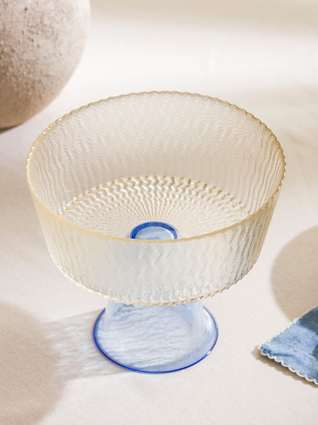 Karışık Cam Ayaklı Sunumluk 20 cm-2