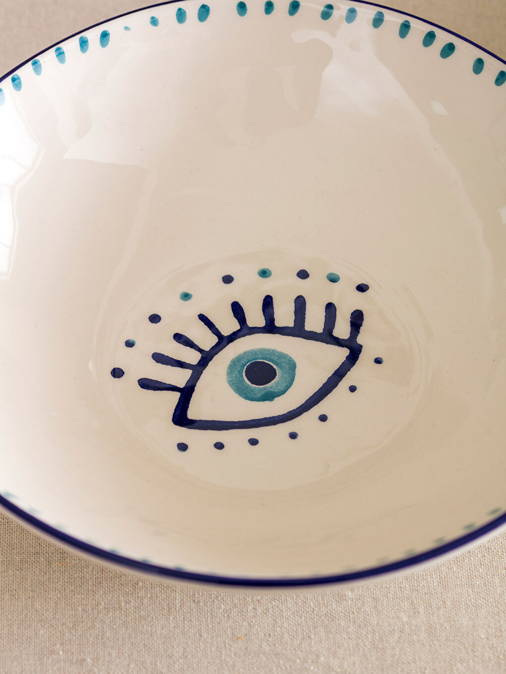 Saladier en Céramique Imprimé Œil 25 cm-2
