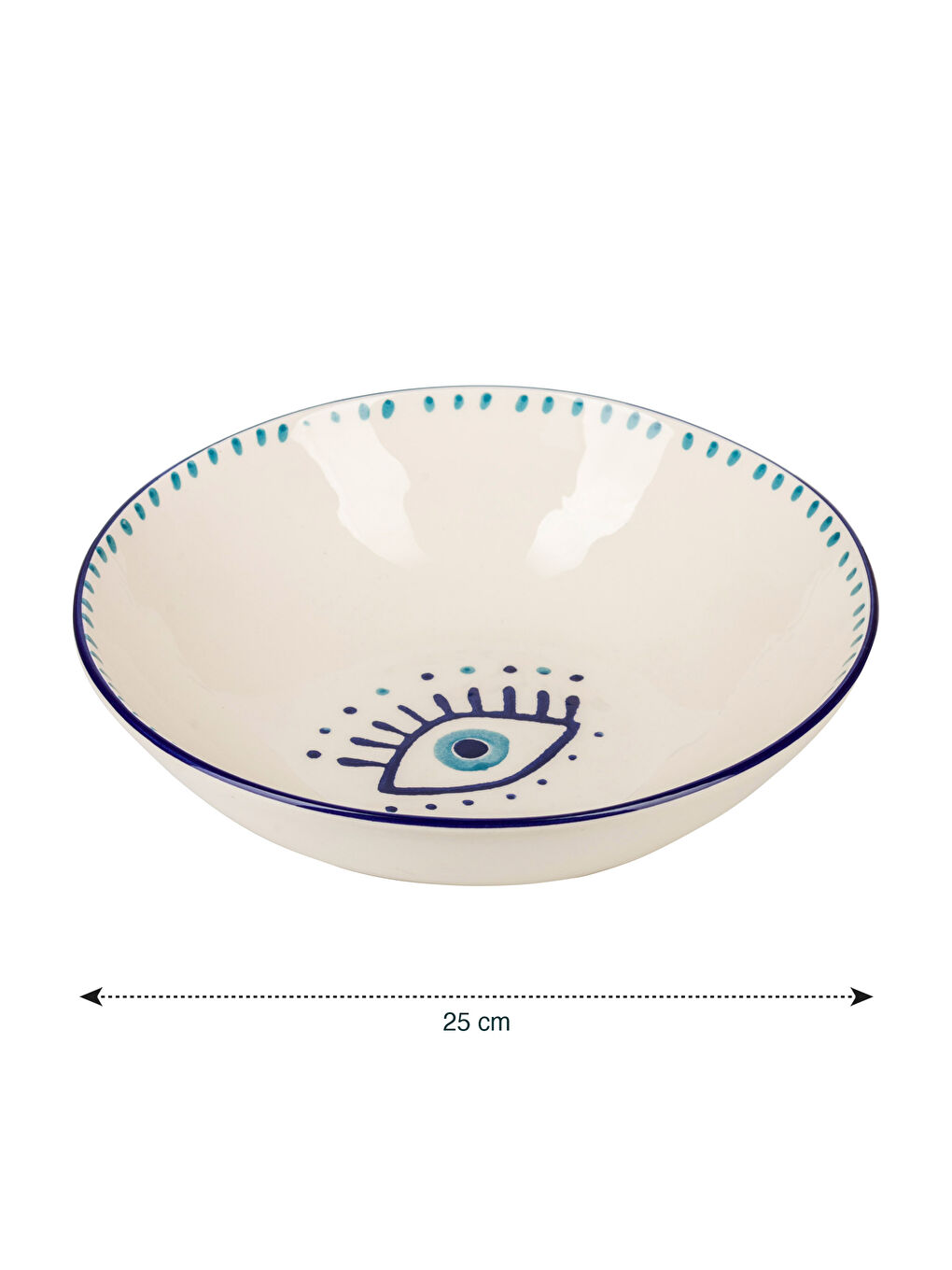 Saladier en Céramique Imprimé Œil 25 cm-3