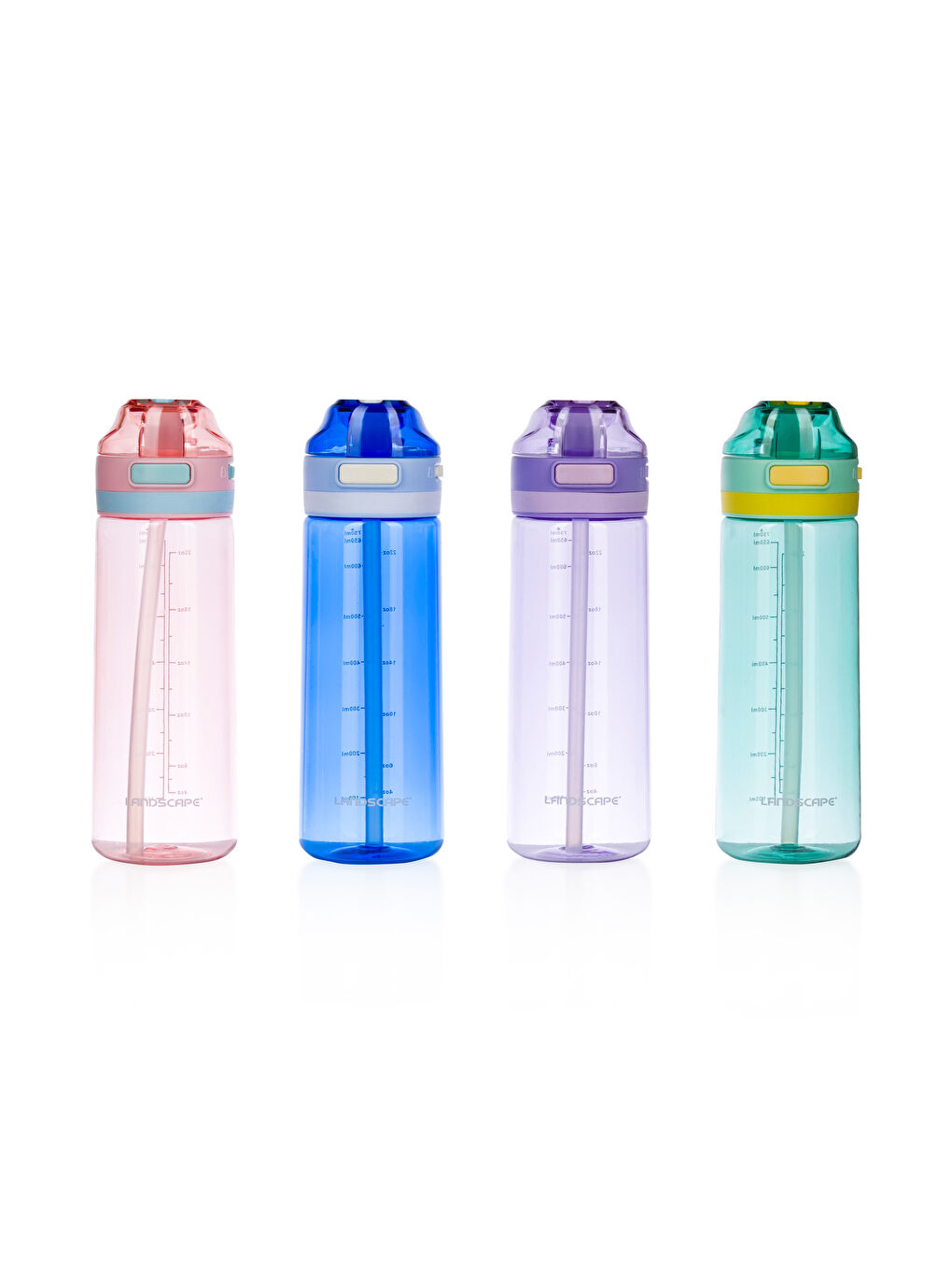 LCW ACCESSORIES Karışık Asorti Kapaklı Pipetli Suluk 800 Ml - 4