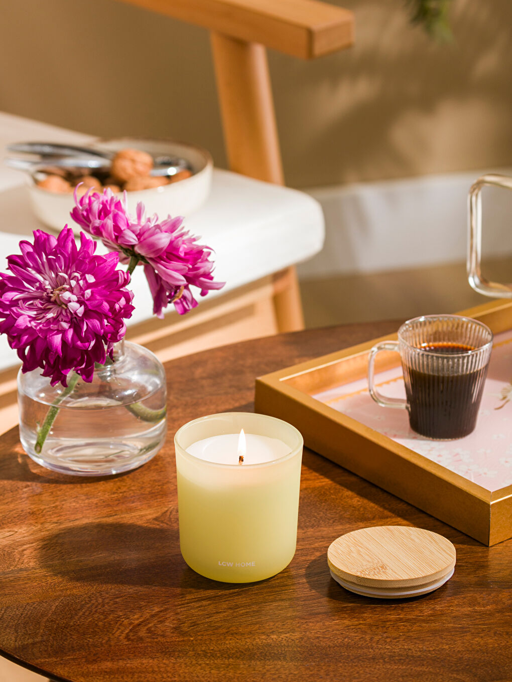 Sarı Bardak Mum 175 g