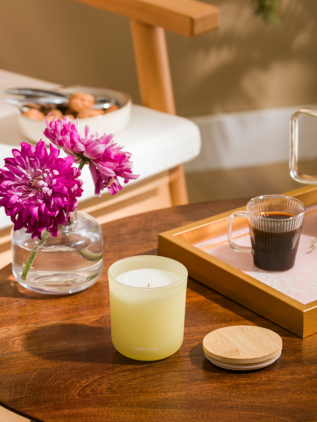 Sarı Bardak Mum 175 g-1