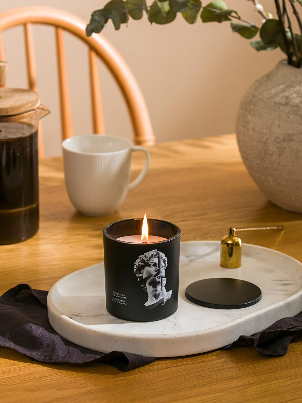 Bougie en Verre Parfumée à l'Ambre 190 g