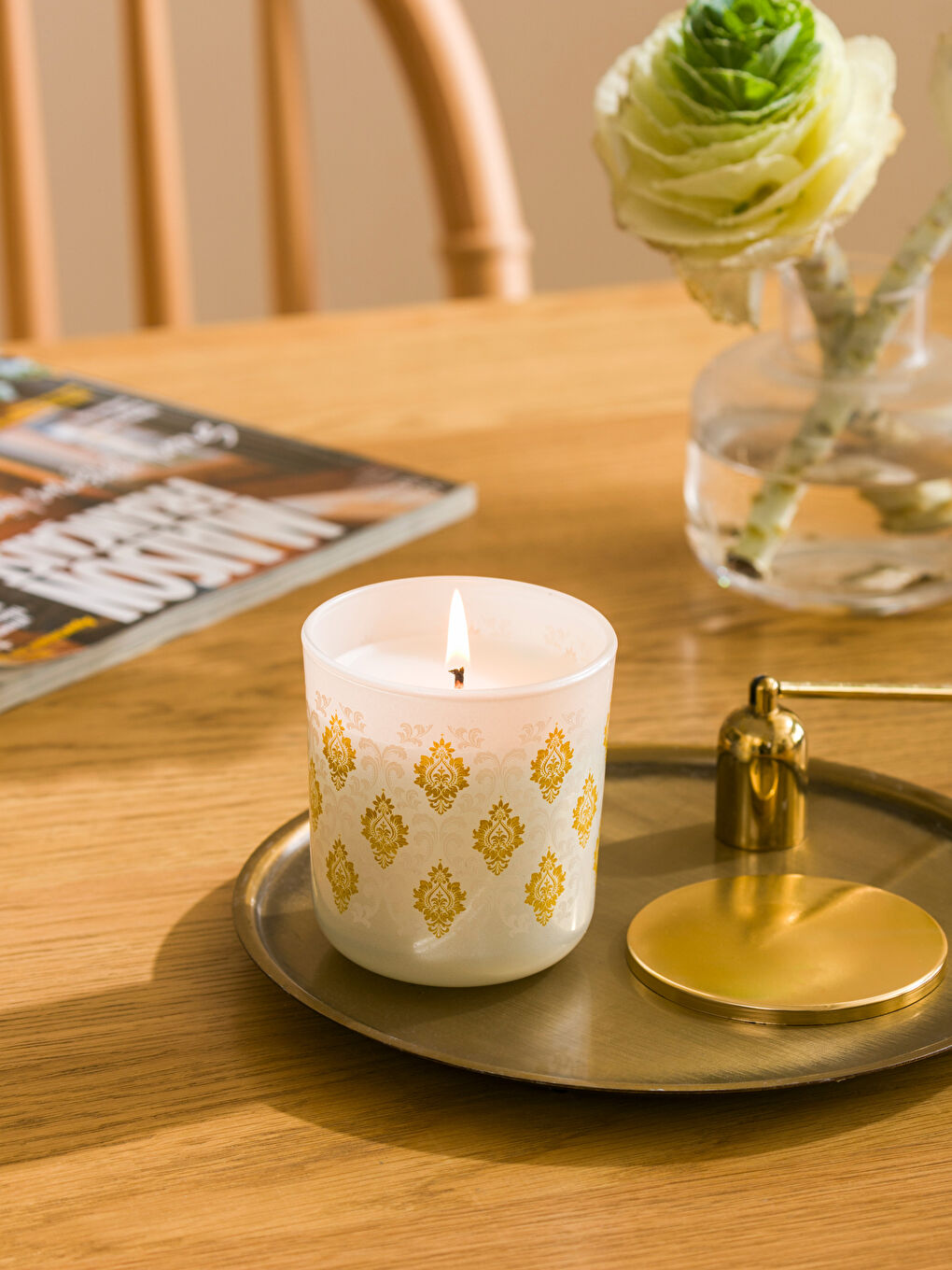Printed Glass Candle 175 g