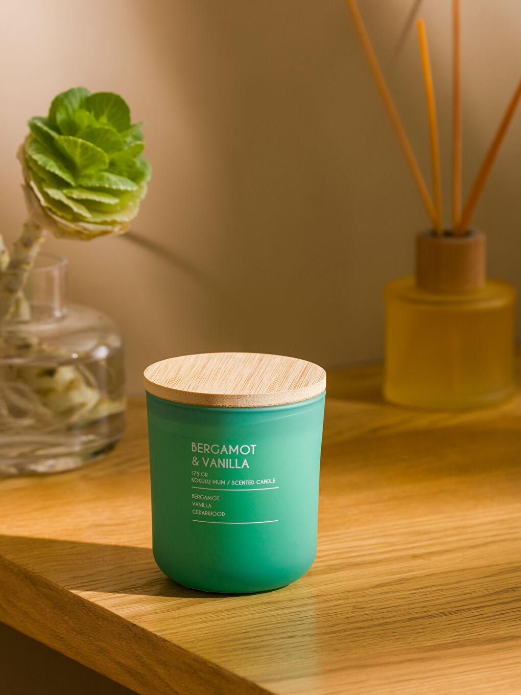 Lumânare Decorativă din Sticlă cu Miros de Bergamotă 175 g-2