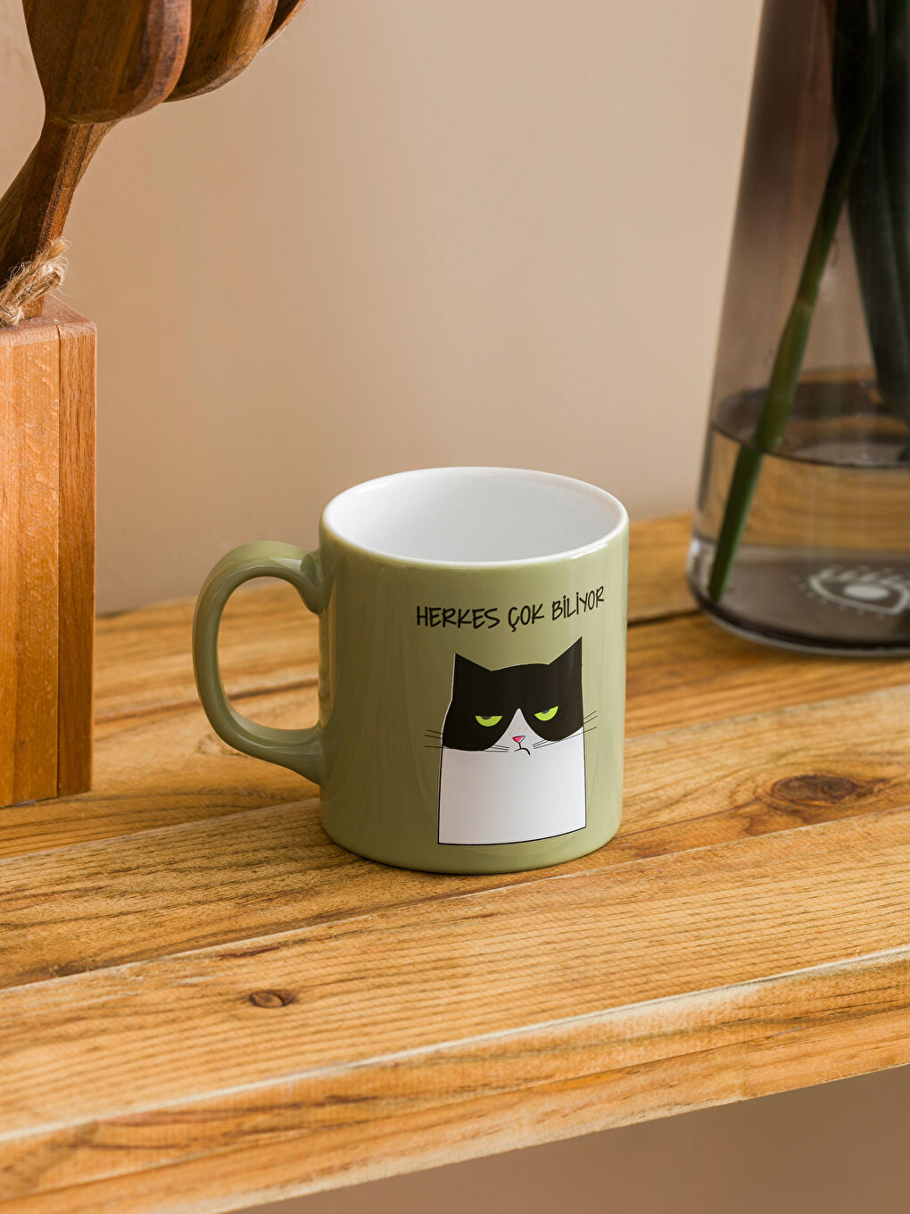 Karışık Kedi Baskılı Seramik Kupa 320 ml-1
