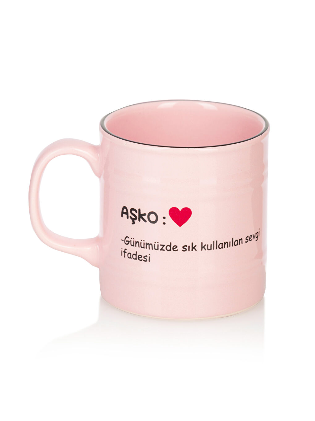 Pembe Baskılı Seramik Kupa 335 ml-4