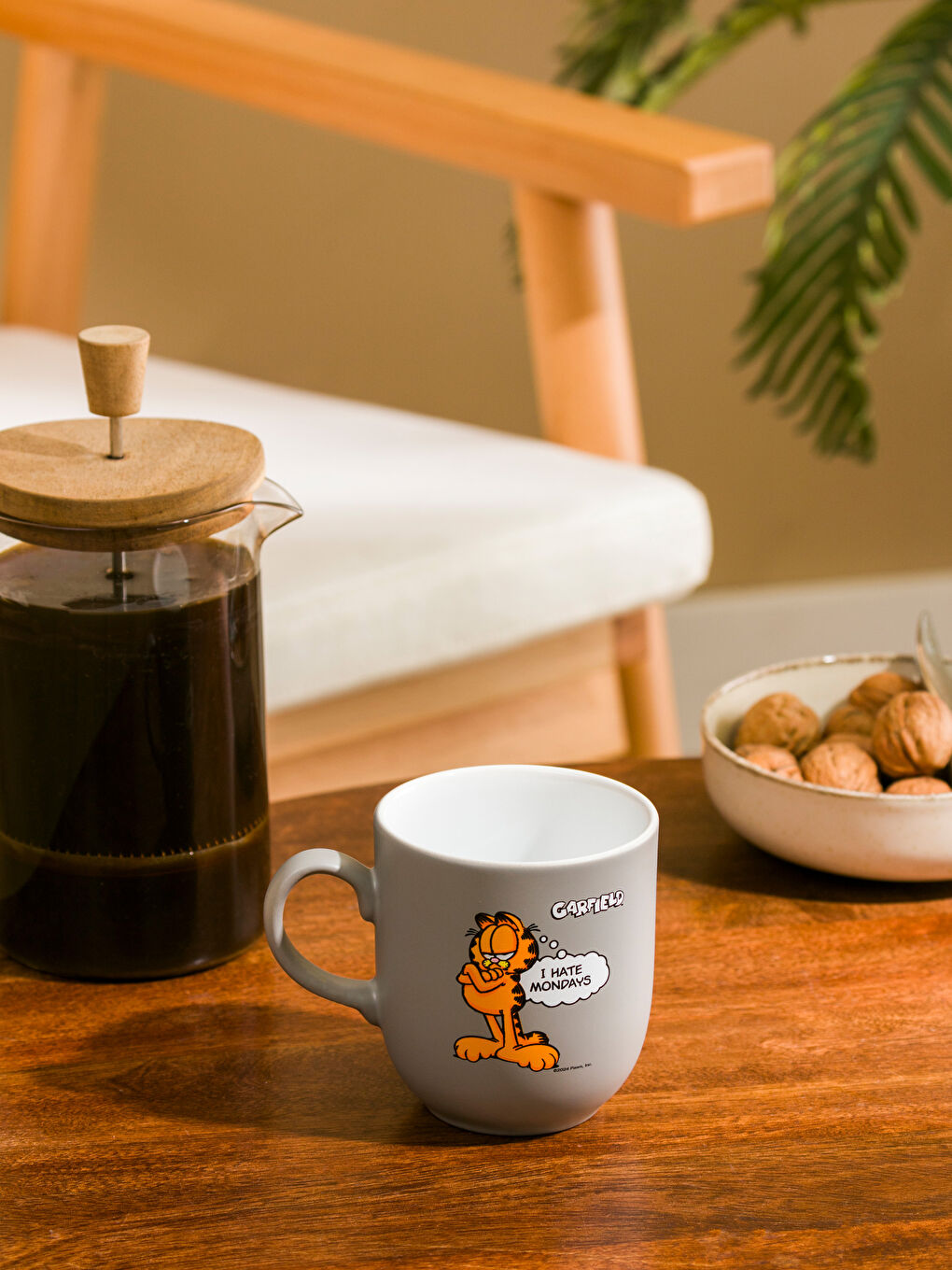 Гарфилд принтті керамикалық кубок 365 мл-1