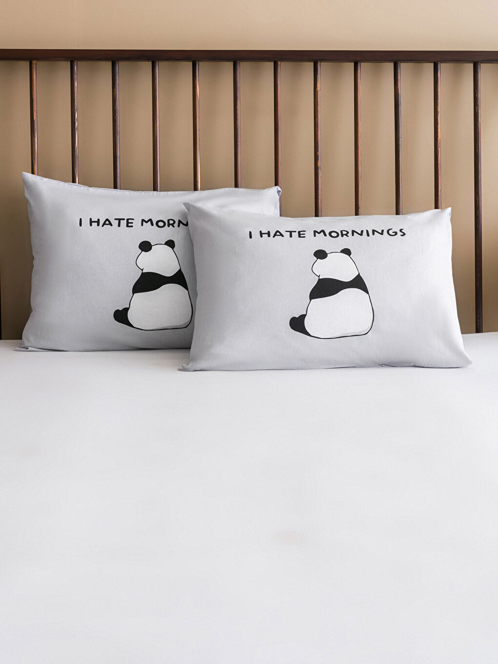 Karışık Ayıcık Baskılı Yastık Kılıfı 2'li 50x70 cm-1